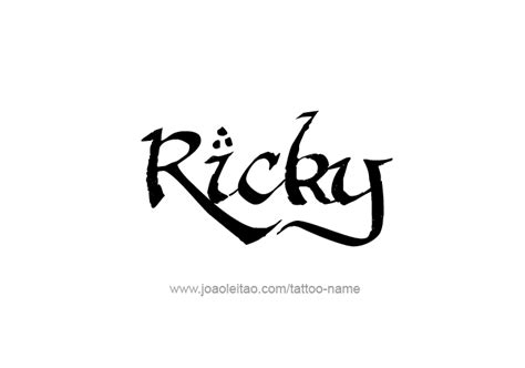 ricky tattoo design|Unique and Creative Ricky Tattoo Designs